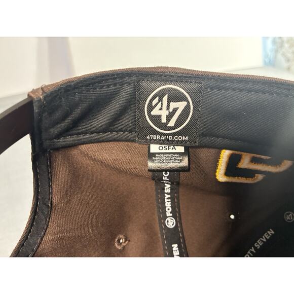 San Diego Padres ’47 Brand Rope Snapback Brown MLB Baseball Hat Cap - Picture 8 of 8